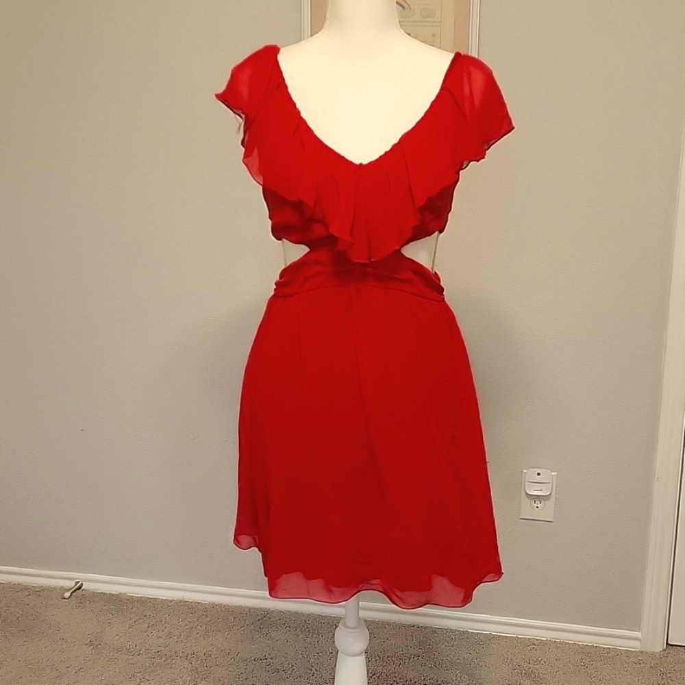 Speechless Red Midi Dress